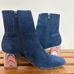 Charlotte Stone Teagan boots - Navy Suede